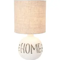 TRIO Esna pöytävalaisin home E14 31cm valkoinen/ruskea