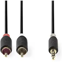 Nedis 3.5 mm - 2x RCA stereoaudiokaapeli