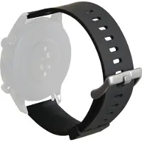 Puro silikoniranneke kellolle 22mm (musta)
