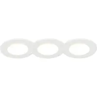 QAZQA 3 kpl upotettavaa kohdevalaisinta valkoinen sis. LED 3000K 4W IP65 - Blanca
