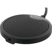 Deltaco – Office levymikrofoni kokoustiloja varten, USB-A, 3,5mm, musta (AU-BM10)