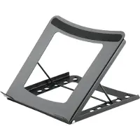 Deltaco OFFICE jalusta tabletille tai kannettavalle tietokoneelle, 10" - 15", musta