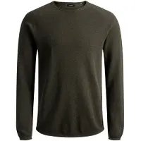 Jack & Jones Jjehill Knit Crew Neck Noos - Khaki green - XXL