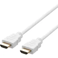 Deltaco – ULTRA High Speed HDMI-cable, 48Gbps, 1m, white (HU-10A-R)