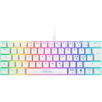 Deltaco Gaming Compact RGB Mekaaninen Näppäimistö White Line [Content Red]
