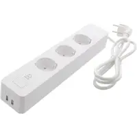 Deltaco Sh-P03USB2 jatkojohto, 3 X Pistoke + 2 X usb-portti