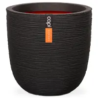 Capi Europe Musta Muoviruukku 43 cm