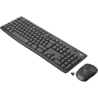 Logitech MK295 Silent näppäimistö Sisältää hiiren Office Langaton RF QWERTY Kansainvälinen (US) Grafiitti (920-009800)