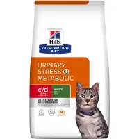 Hill's Pet Nutrition - c/d Urinary Stress + Metabolic Dry Cat Food 3 kg - Kissat - Kissanruoka - Eläinlääkärin kuivaruoka kissalle