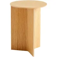 HAY Slit Wood pöytä, 35 cm, korkea, lakattu tammi