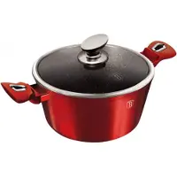 Berlinger Haus 30CM POT 8.0l BERLINGER HAUS BURGUNDY METALLIC LINE BH-6192