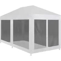 vidaXL Juhlateltta 6 verkkosivuseinää 6x3 m