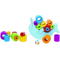 Goki Wooden Balance Game - Dolphin