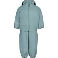 CeLaVi Sadevaatteet m. Henkselit - Kierrätetty PU - Savu Blue - - 90 - Sadevaatteet