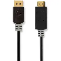 Nedis 2 m DisplayPort - HDMI näyttökaapeli