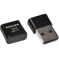 Philips Pico, 128 GB, USB A-tyyppi, 3.2 Gen 1 (3.1 Gen 1), 180 MB/s, Suojus, Musta (FM12FD90B/00)