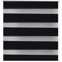 vidaXL Zebra rullakaihdin 90 x 150 cm musta