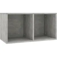 vidaXL Vinyylilevykaappi betoninharmaa 71x34x36 cm