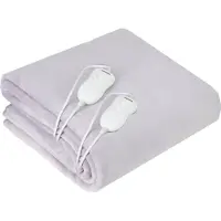 Adler AD 7426 Kahden hengen sähkölämmitteinen aluspeitto 150 x 160 senttimetriä, 120 Wattia, Harmaa