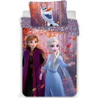 Disney Vuodevaatesetti Frozen II Sisters Purple 140 x 200 cm + tyynyliina 70 x 90 cm