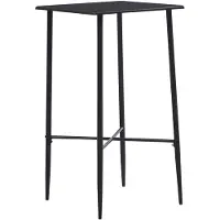 vidaXL Baaripöytä musta 60x60x111 cm MDF