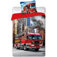MCU Paloauto vuodevaatteet 140x200 cm - 100 prosenttia puuvillaa