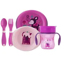 Chicco Kaikki mitä tarvitset 12m+ pinkki setti 5 kpl