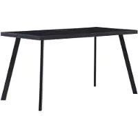 vidaXL Ruokapöytä musta 140x70x75 cm karkaistu lasi