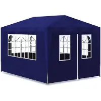 vidaXL Juhlateltta 3x4 m sininen