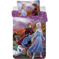 Disney Frozen 2 Wind Baby -pussilakanasetti, 100 x 135 cm + 1 tyynyliina 40 x 60 cm