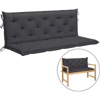 vidaXL Tyyny keinulle, 150 cm, harmaa