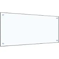 vidaXL Keittiön roiskesuoja läpinäkyvä 90x40 cm karkaistu lasi