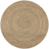 vidaXL Pyöreä matto 120 cm punottu juutti