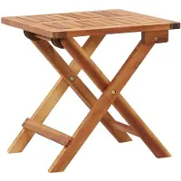 vidaXL Kokoontaittuva puutarhan sohvapöytä 40x40x40cm täysi akaasiapuu