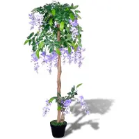 vidaXL Tekokasvi Sinisade Ruukussa 120 cm
