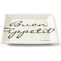 Rivièra Maison , Buon Appetito neliömäinen lautanen 22 x 22 cm