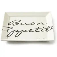 Rivièra Maison Buon Appetito neliömäinen lautanen 18 x 18 cm