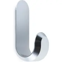 Normann Copenhagen Curve minikoukku, 2 kpl, hopea