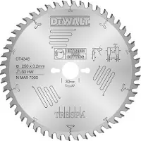 DeWalt Katkaisuterä puulle DT4345; 250x30 mm; 50T