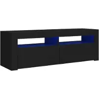 vidaXL TV-taso LED-valaistuksella musta 120x35x40 cm