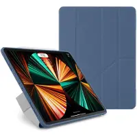 Pipetto Origami No1, iPad Pro 12.9" (3-5 Gen.) -suojakotelo, Laivastonsininen