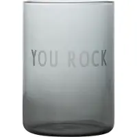 Design Letters -suosikkilasi 35 cl You rock-black