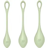 Satisfyer Yoni Power 2 Geishakuulasetti - Vihreä