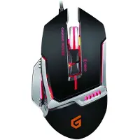 Conceptronic DJEBBEL 8, Oikeakätinen, Optinen, USB A-tyyppi, 4000 DPI, 1 ms, Musta, Hopea (DJEBBEL02B)