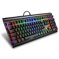 Sharkoon Pelin näppäimistö - - SGK60 - RGB - Espanja QWERTY - Punaiset kytkimet