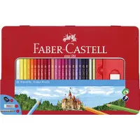 Faber-Castell - Colour pencils hexagonal tin (48 pcs) (115888)