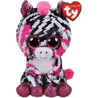 TY Beanie Boos Flippable sequin pink zebra ZOEY 15,5 cm, TY36672