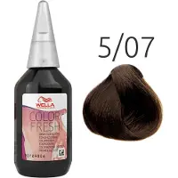 Wella Color Fresh Ammattilaisten hiussävyte 75 ml 5/07 Hellbraun Natur-Braun