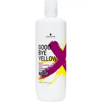 Schwarzkopf Professional Goodbye Yellow keltaisuutta neutraloiva shampoo värjätyille ja raidoitetuille hiuksille 1000 ml
