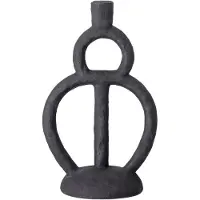 Bloomingville Lysestage, Sort, Polyresin - Black - ONE SIZE x 17.5